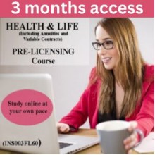 60hr 2-15 Health and Life Insurance Pre-Licensing course INS003FL60 