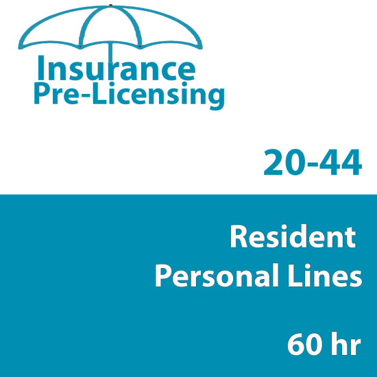 Insurance, Florida, Property & Casualty, Insurance Pre-Licensing, Property & Casualty, Property and Casualty, Pre-licensing, Insurance, All Courses,60 hr 20-44 Personal Lines Agent Prelicensing Course 